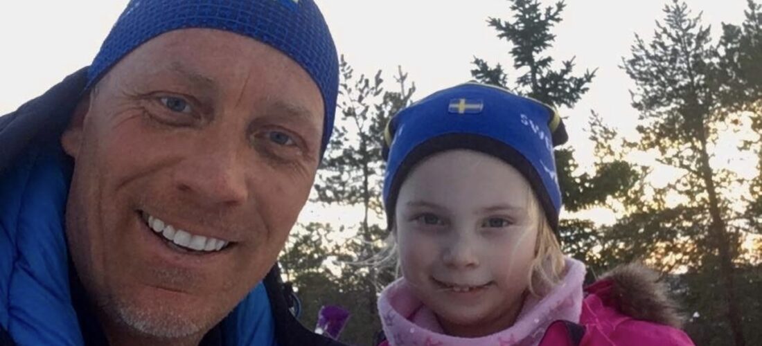 Jessica brukade åka skidor varje dag med sin pappa James i Luleå, Sverige
